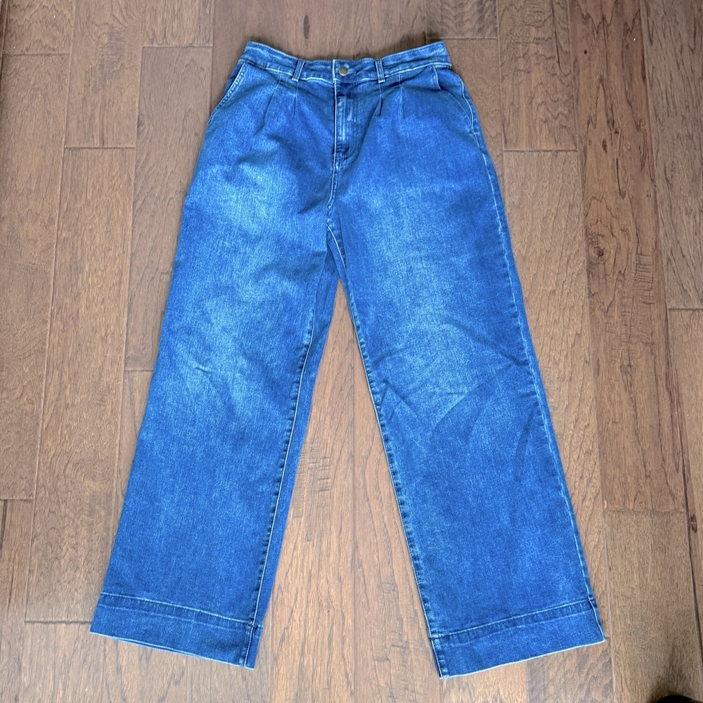 Wide-Leg Blue Denim Bagatelle Jeans